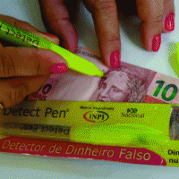 Caneta Detectora de Dinheiro Falso Detect Pen