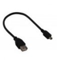 Cabo Mini USB 5 PINOS M X USB A Fêmea