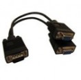 Cabo "Y" Extensão VGA DB15 M x 2 DB15 F 20cm