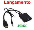 Conversor HDMI M x VGA DB15 F + Audio
