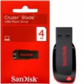 Pen Drive Sandisk 4GB Z50 CRUZER BLADE Preto/Vermelho